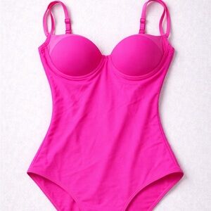 Women's Hot Pink One-Piece Swimsuit